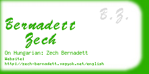 bernadett zech business card